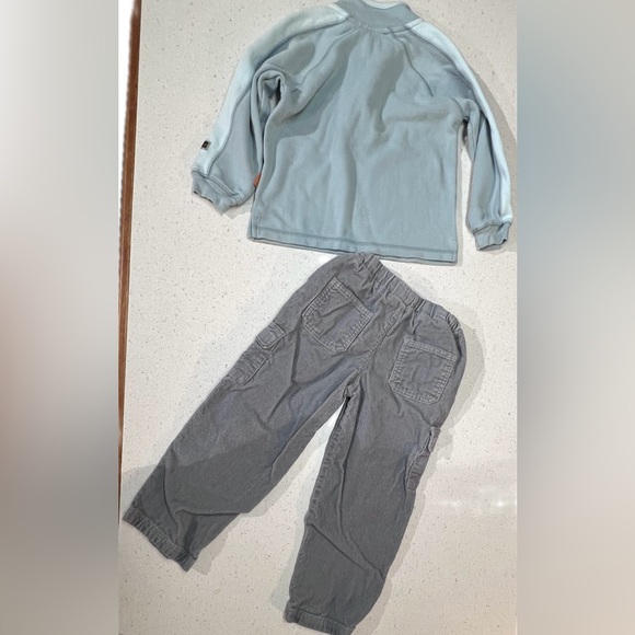 Le top boys, corduroy pants and pullover sweatshirt.matching set size 5 EUC - Picture 3 of 3